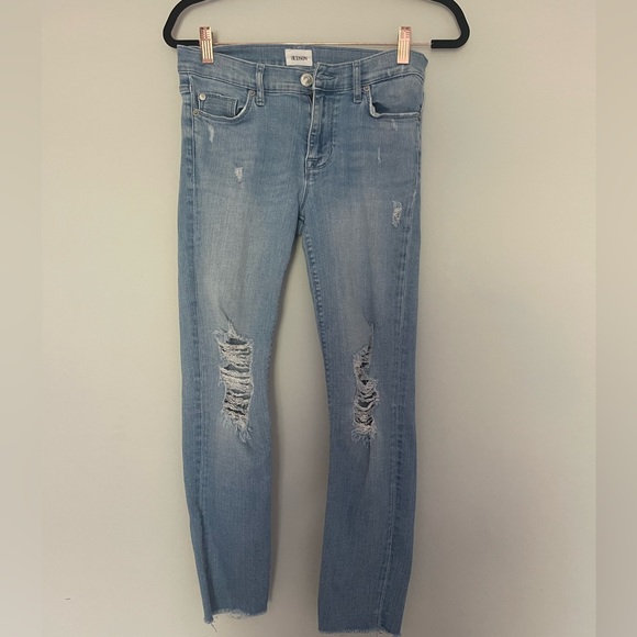 HUDSON TALLY SKINNY RAW HEM MID-RISE Size 28 - Picture 8 of 12